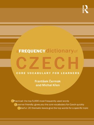 cover image of A Frequency Dictionary of Czech